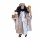 Jesus Christus 30 cm mit Leinenmantel